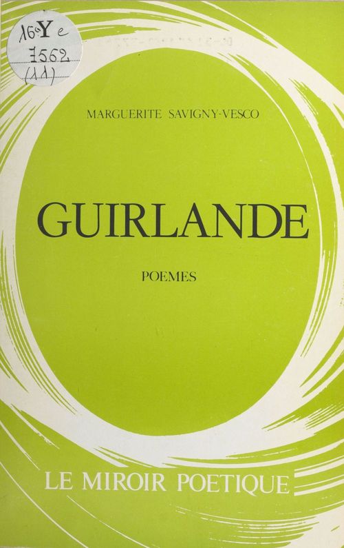 ebook cover of Guirlande, by Marguerite Savigny-Vesco