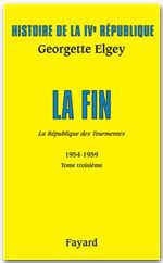 ebook cover of Histoire de la IVe République Volume V, by Georgette Elgey