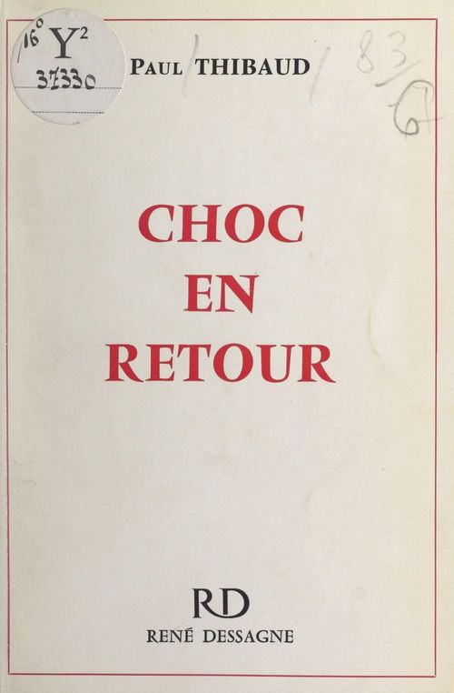 ebook cover of Choc en retour, by Paul Thibaud