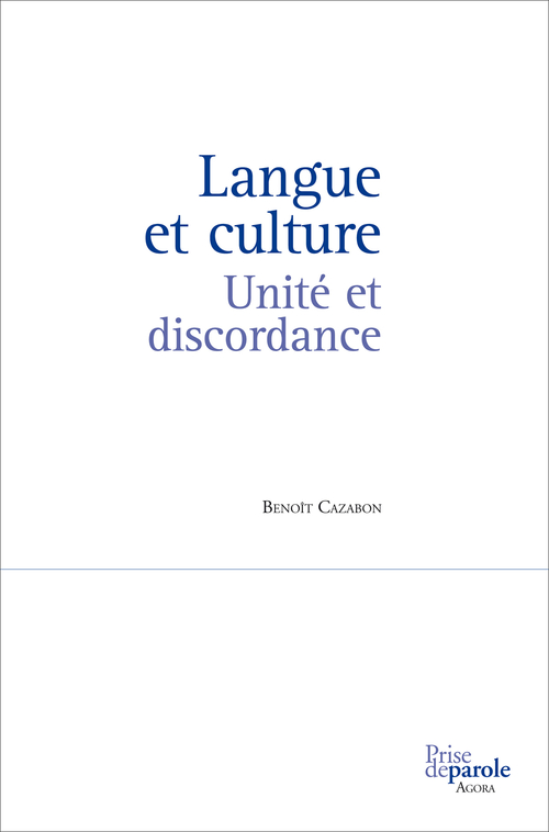 ebook cover of Langue et culture, by Cazabon Benoit