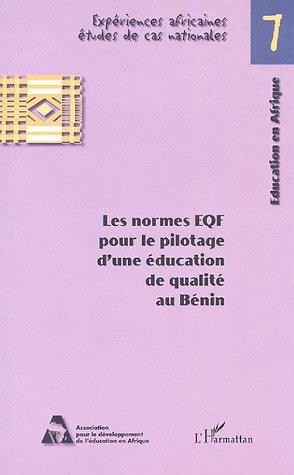 Couverture ebook de Les normes EQF pour le pilotage d'une éducation de qualité au Bénin, de Collectif