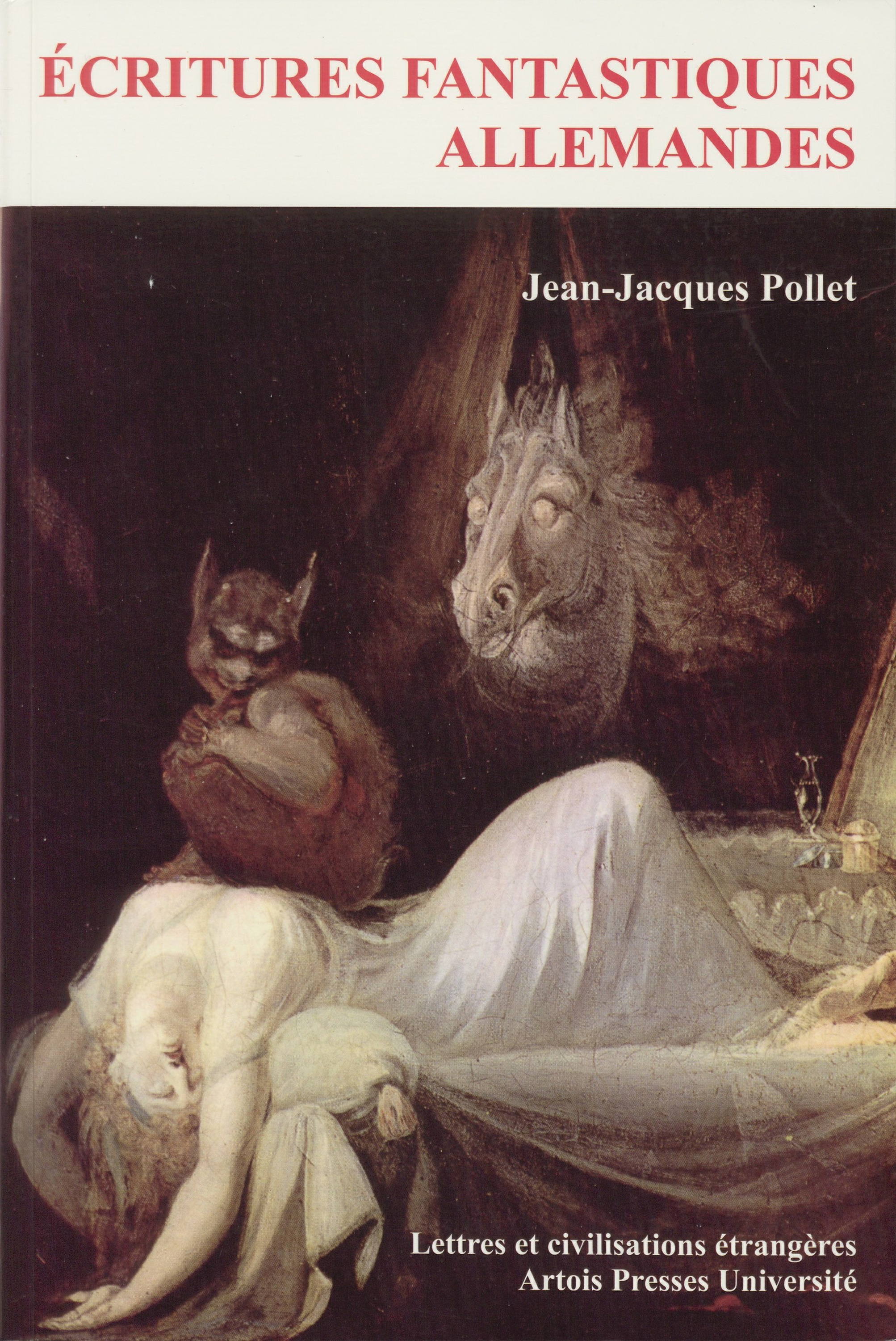 ebook cover of Écritures fantastiques allemandes, by Jean-Jacques Pollet