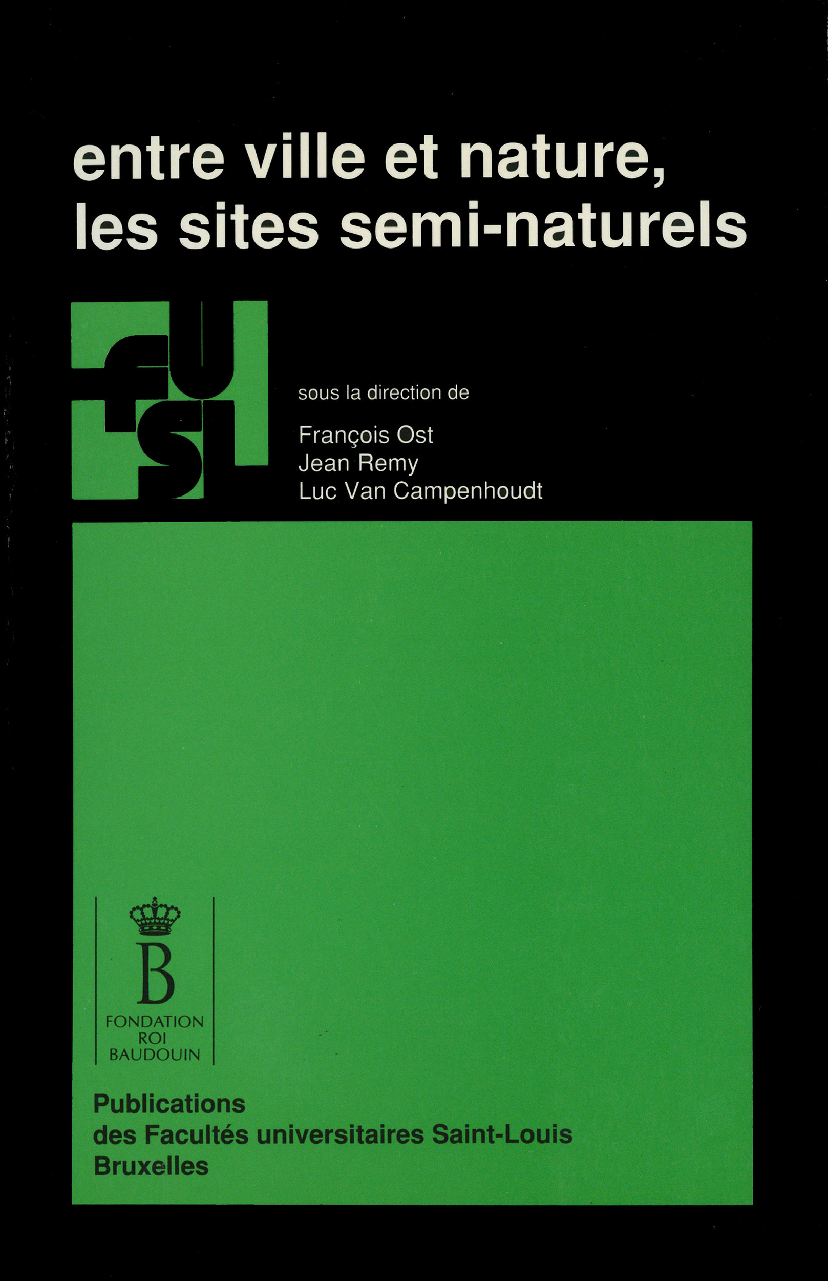 Couverture ebook de Entre ville et nature, les sites semi-naturels, de