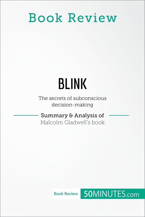 Couverture ebook de Book Review: Blink by Malcolm Gladwell, de 50minutes