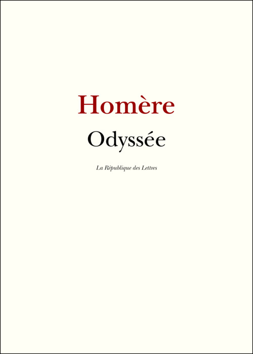 Couverture ebook de L'Odyssée, de Homère