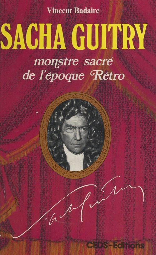 Couverture ebook de Sacha Guitry, de Vincent Badaire