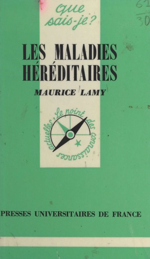 Couverture ebook de Les maladies héréditaires, de Maurice Lamy