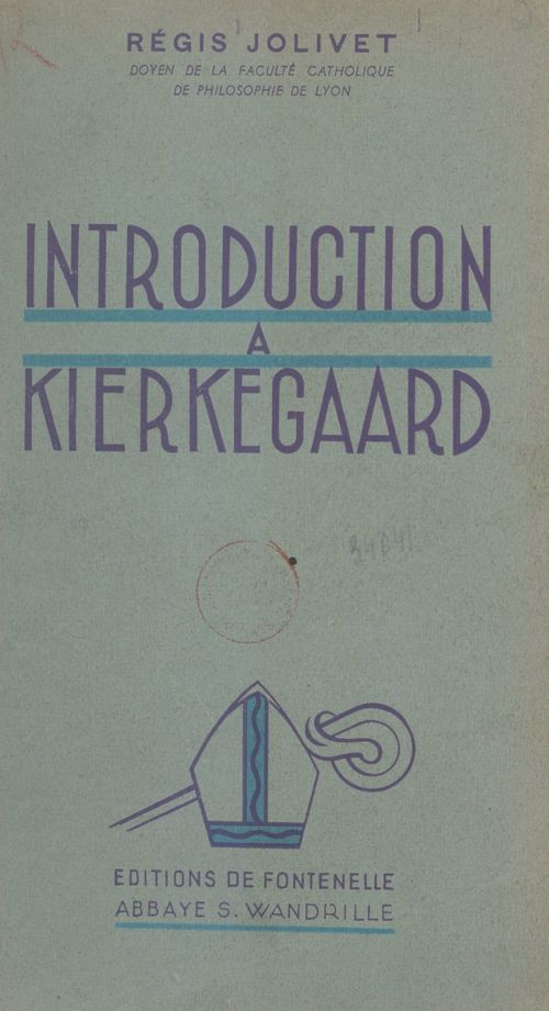 Couverture ebook de Introduction à Kierkegaard, de Regis Jolivet