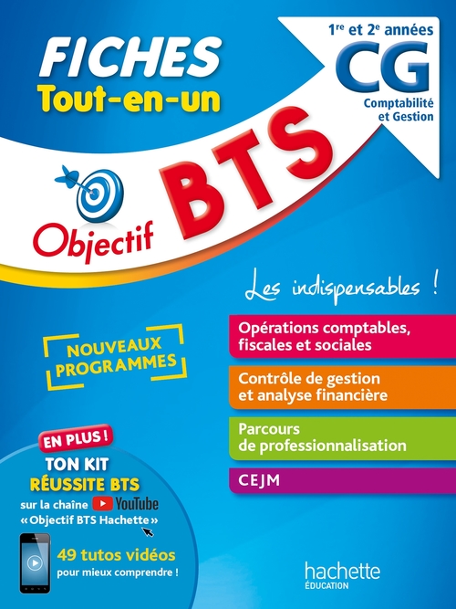 ebook cover of Objectif BTS CG -  Fiches Tout-en-un, by Nathalie Rubaud, Mohamed Kébli, Rébecca Licart, Gildas Speno, Michel Coucoureux, Bruno Bonnefous, Marc Geronimi, David L