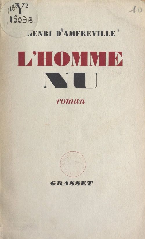ebook cover of L'homme nu, by Henri D''Amfreville