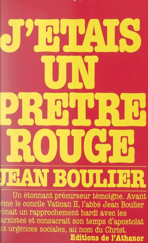 ebook cover of J'étais un prêtre rouge, by Jean Boulier
