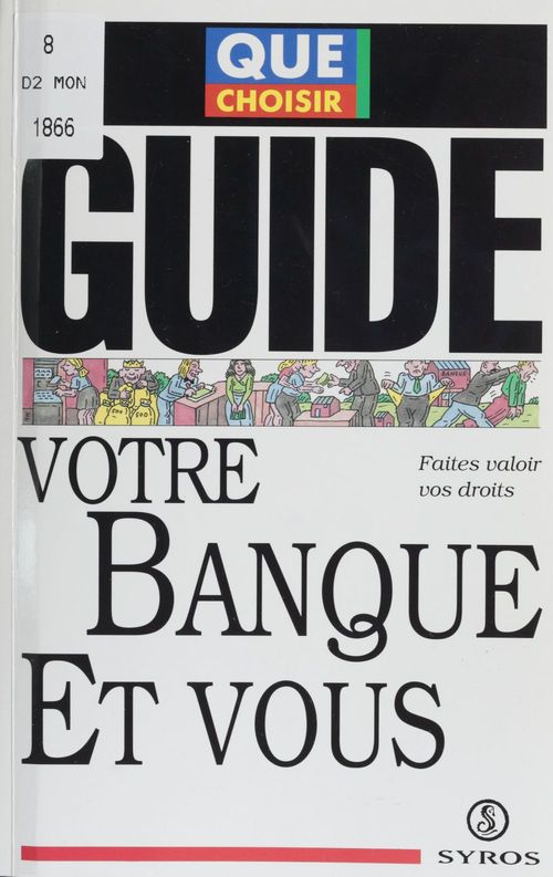 Couverture ebook de Votre banque et vous, de Union fédérale des consommateurs