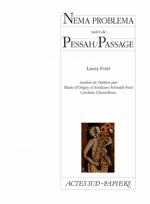 Couverture ebook de Nema problema suivi de Pessah/Passage, de Laura Forti