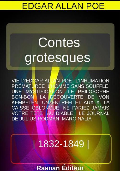 Couverture ebook de Contes grotesques, de Edgar Allan Poe