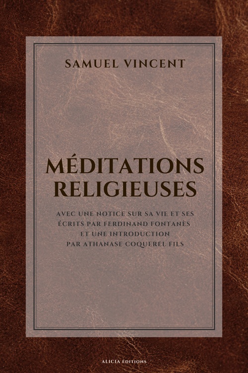ebook cover of Méditations religieuses, by Samuel Vincent