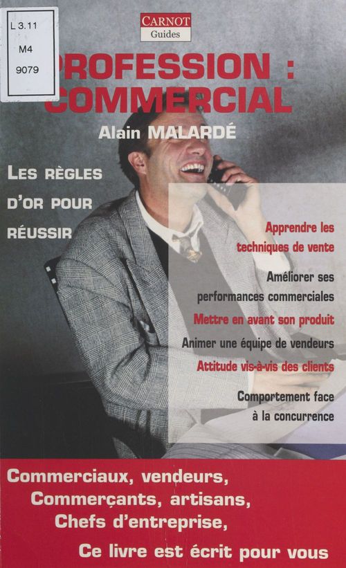 Couverture ebook de Profession : commercial, de Kermahren