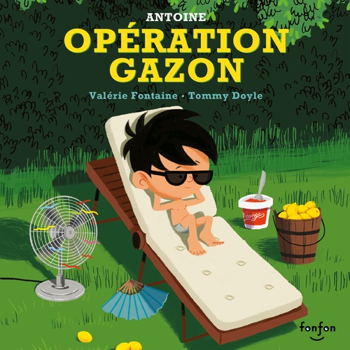 audiobook cover of Opération gazon, by Valérie Fontaine