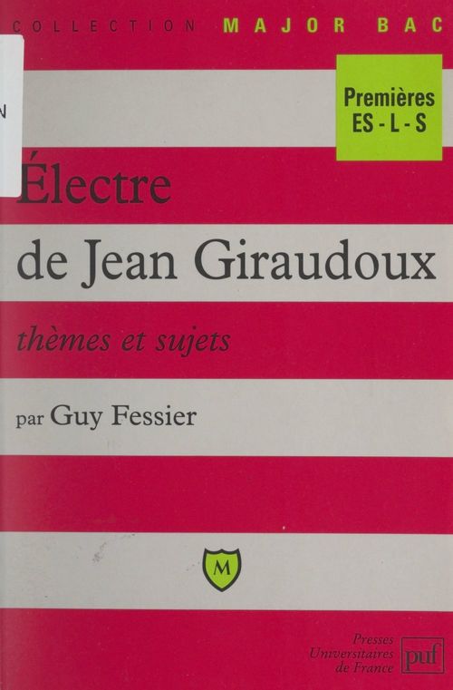 Couverture ebook de Électre, de Jean Giraudoux, de Guy Fessier