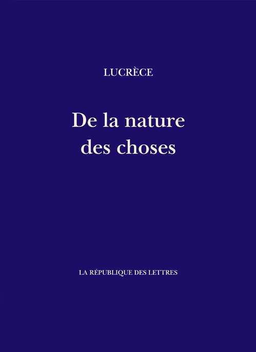 Couverture ebook de De la nature des choses, de Lucrèce