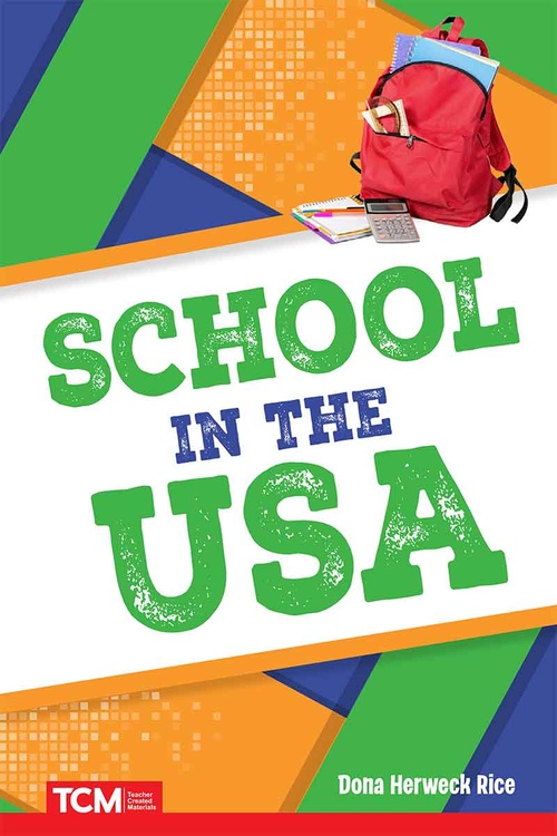 Couverture ebook de School in the USA, de Dona Herweck Rice