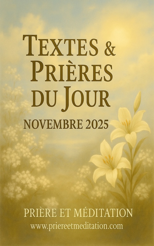 ebook cover of Textes & Prières du Jour - Novembre 2025, by Prière Et Méditation