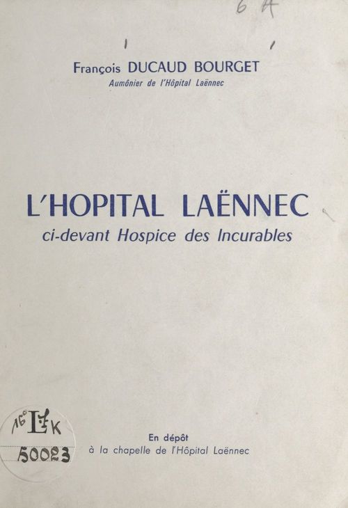 Couverture ebook de L'hopital Laënnec, de Francois Ducaud-Bourget