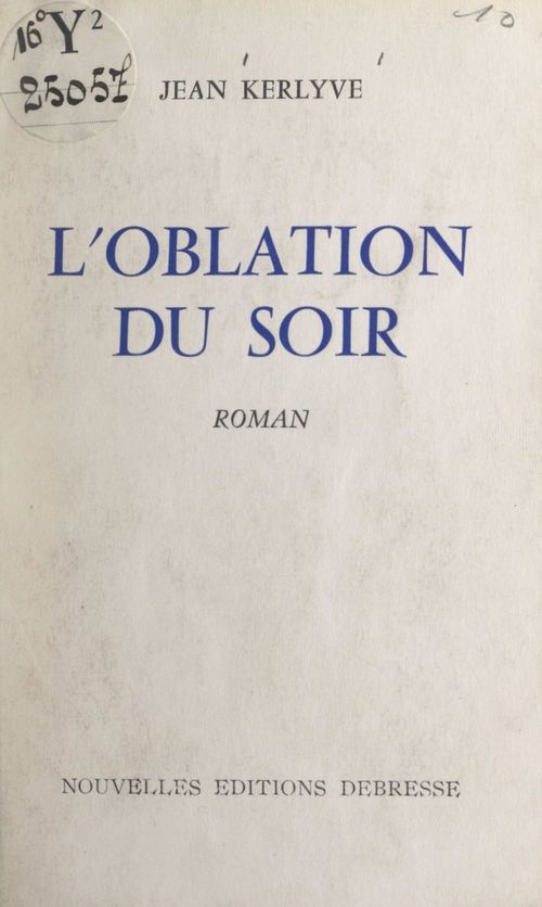 ebook cover of L'oblation du soir, by Jean Kerlyve