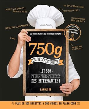 Couverture ebook de 750 g - Les recettes cultes, de Chef Damien, Chef Christophe
