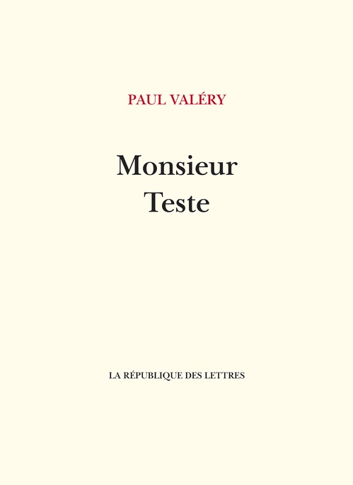 ebook cover of Monsieur Teste, by Paul Valéry