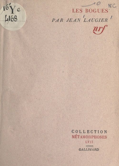 Couverture ebook de Les bogues, de Jean Laugier