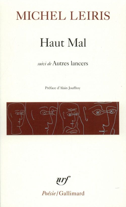 Couverture ebook de Haut Mal / Autres lancers, de Michel Leiris