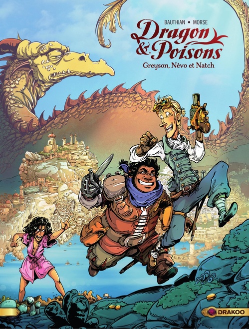 Couverture ebook de Dragon et Poisons - Volume 1 - Greyson, Névo et Natch, de Isabelle Bauthian
