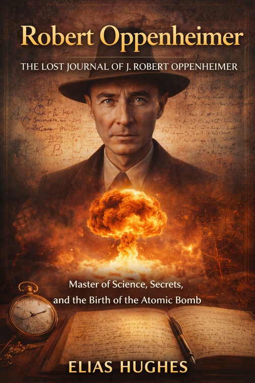 ebook cover of Robert Oppenheimer: The Lost Journal of J. Robert Oppenheimer, by Elias Hughes