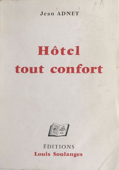 Couverture ebook de Hôtel tout confort, de Jean Adnet