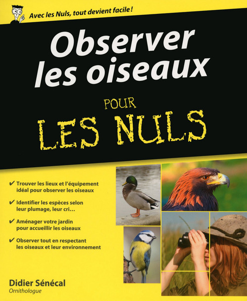 Couverture ebook de Observer les oiseaux pour les Nuls, de Didier Sénécal
