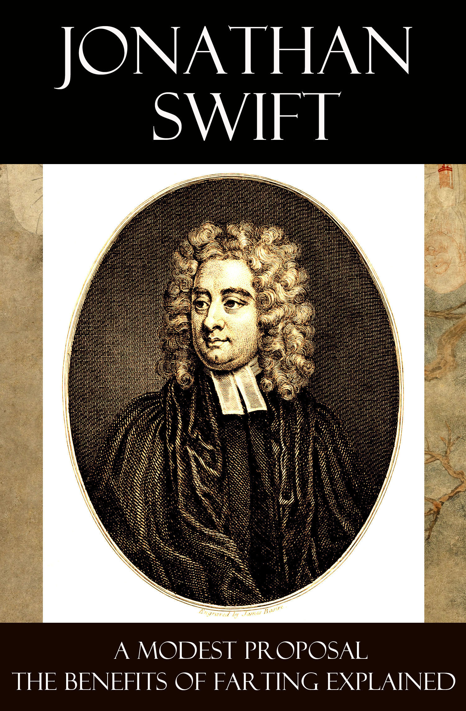 Couverture ebook de A Modest Proposal + The Benefits of Farting Explained, de Jonathan Swift