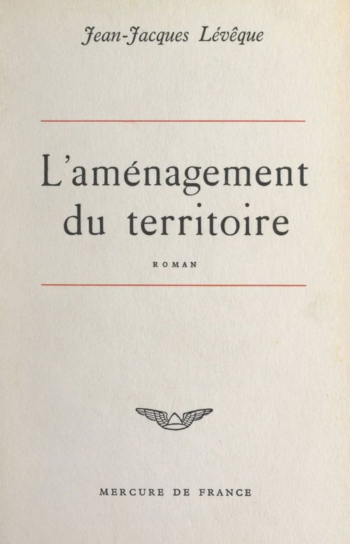 ebook cover of L'aménagement du territoire, by Jean-jacques Lévêque