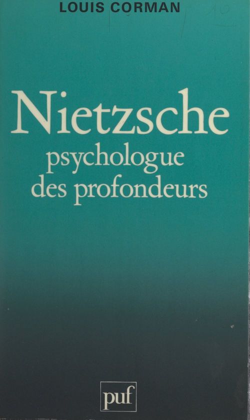 Couverture ebook de Nietzsche : psychologue des profondeurs, de Louis Corman