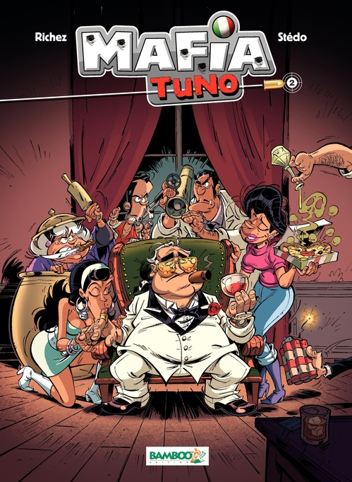 Couverture ebook de Mafia tuno - Tome 2 - Don qui shoote, de Hervé Richez, Stédo
