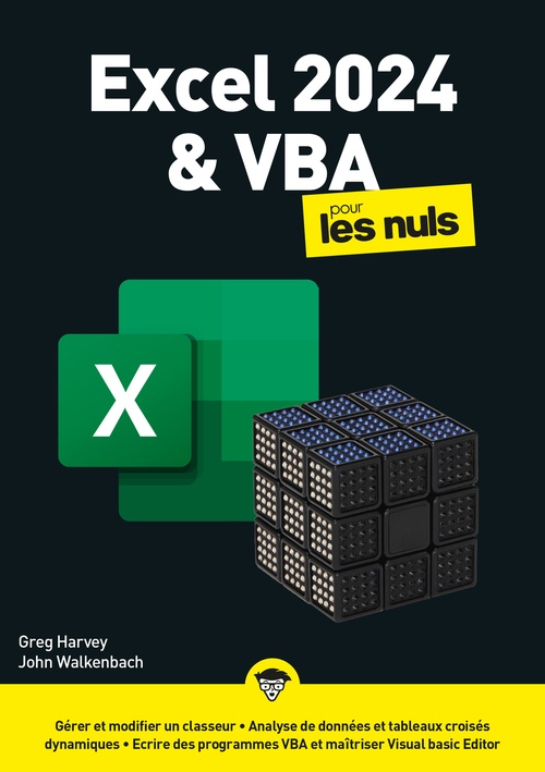 ebook cover of Excel 2024 & VBA pour les Nuls, by Greg Harvey, John Walkenbach