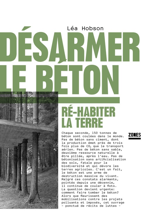Couverture ebook de Désarmer le béton - Ré-habiter la terre, de Léa Hobson