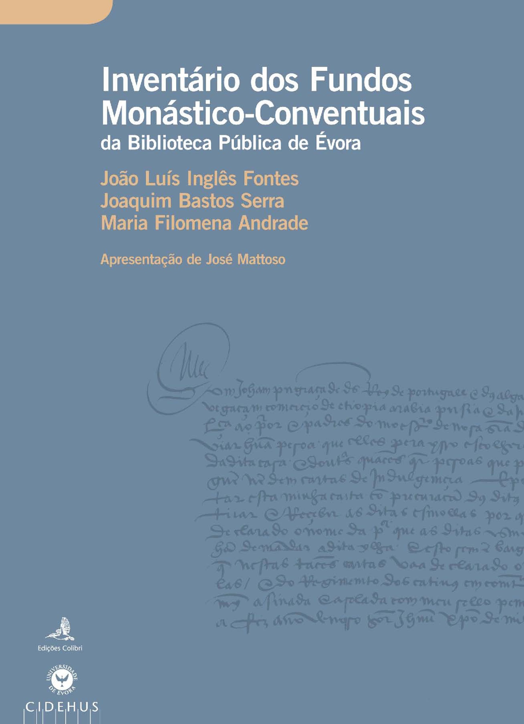 Couverture ebook de Inventário dos Fundos Monástico-Conventuais da Biblioteca Pública de Évora, de Collectif