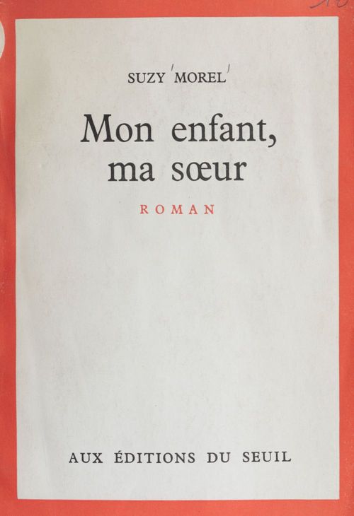 ebook cover of Mon enfant, ma soeur, by Suzy Morel