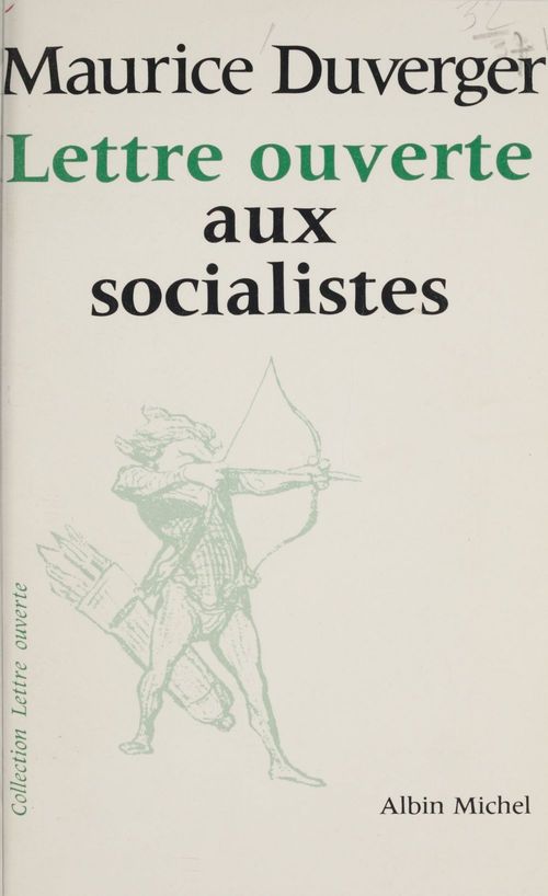 Couverture ebook de Lettre ouverte aux socialistes, de Maurice Duverger