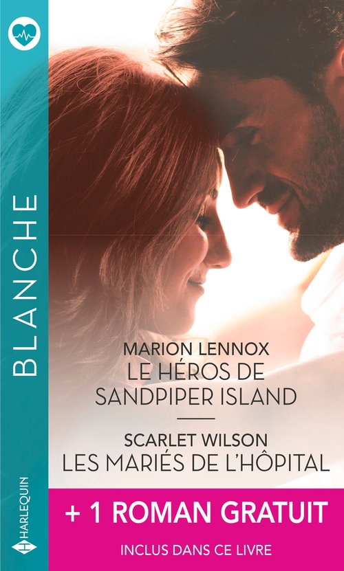 ebook cover of Le héros de Sandpiper Island - Les mariés de l'hôpital + 1 roman gratuit, by Kate Hardy, Marion Lennox, Scarlet Wilson