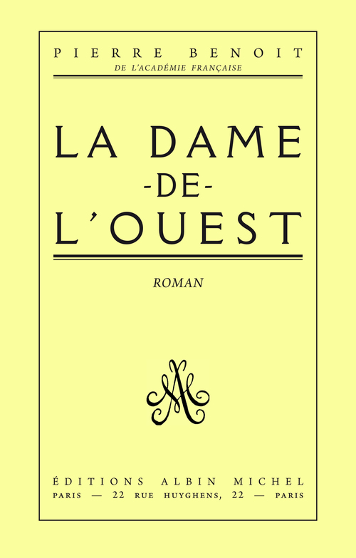 ebook cover of La Dame de l'Ouest, by Pierre Benoit