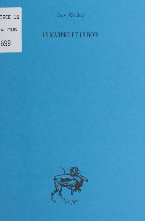 Couverture ebook de Le marbre et le bois : l'art contemporain et le monde grec, de Weelen