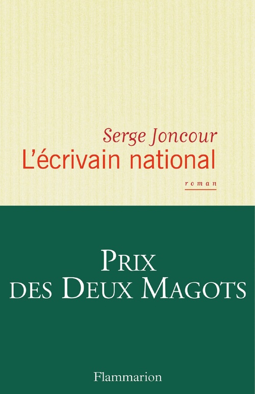 Couverture ebook de L´écrivain national, de Serge Joncour