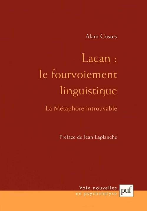 Couverture ebook de Lacan : le fourvoiement linguistique, de Alain Costes