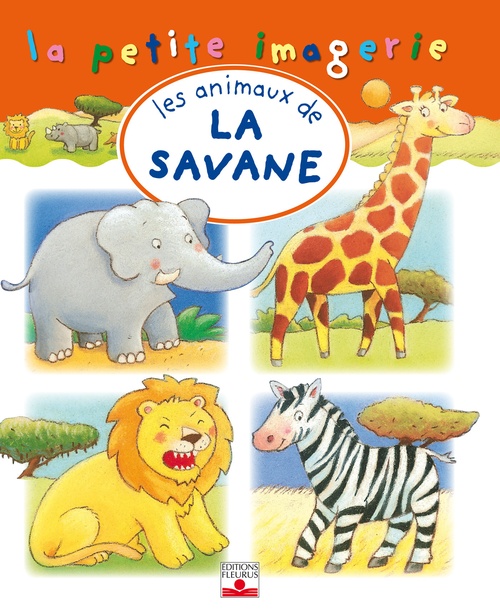 Couverture ebook de Les animaux de la savane, de Nathalie Bélineau